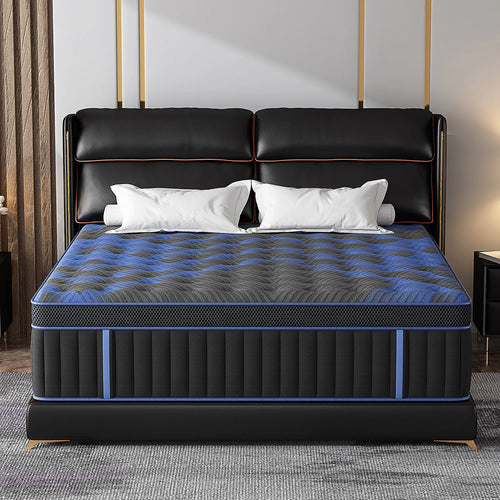 12/14" Euro Top Hybrid Memory Foam Mattress, Medium Firm in Twin, Full, Queen, and King Size
