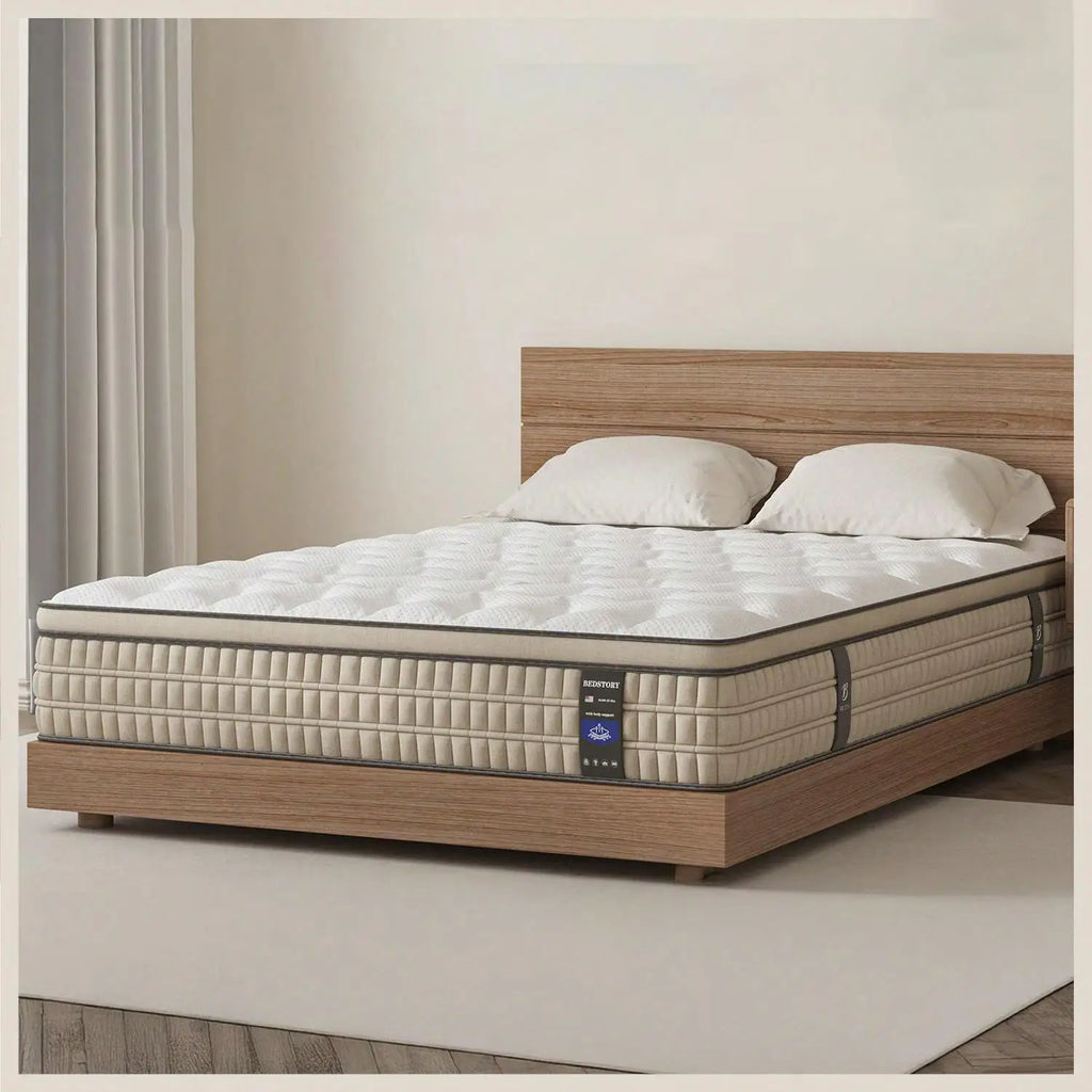 12" Full Hybrid Gel Memory Foam Mattress, Motion Isolation, Available in  Full, Queen, and King Size