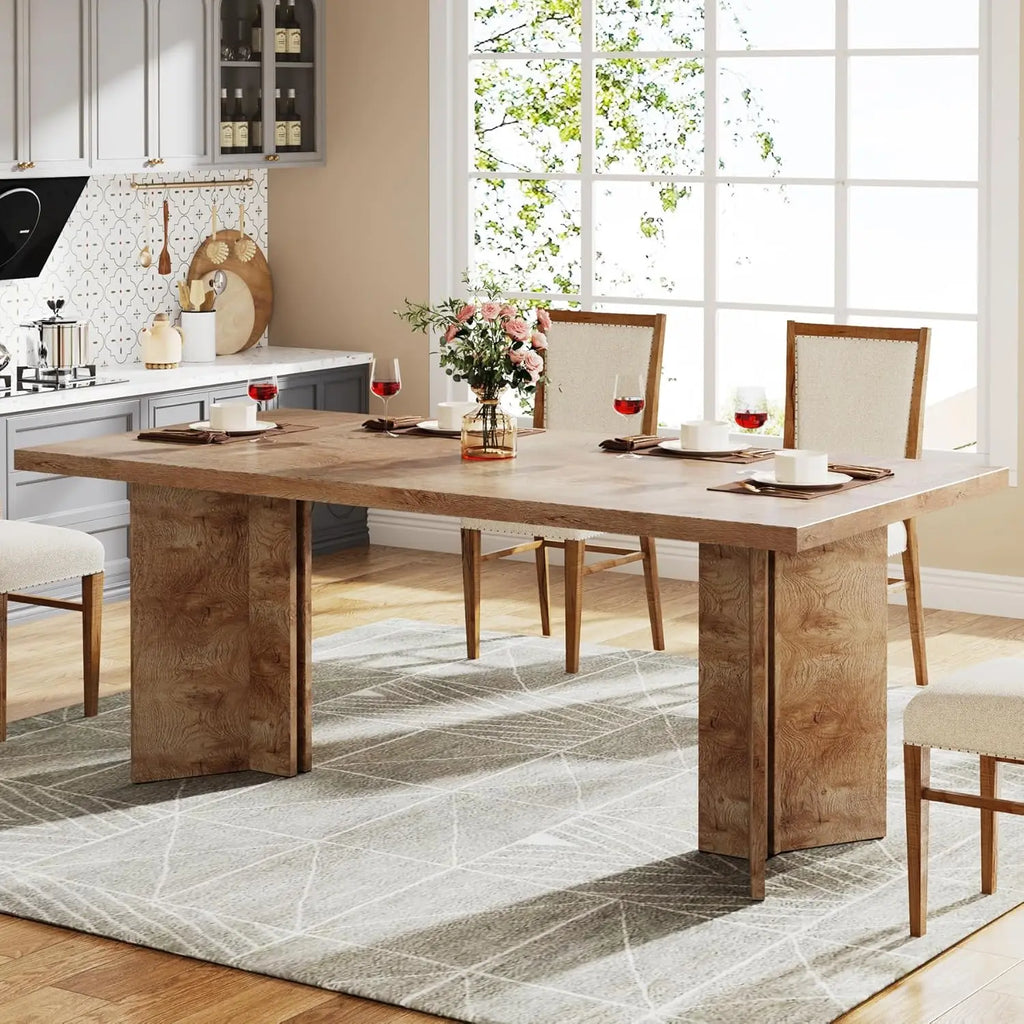 Tribesigns 63" Rectangular Dining Table for 4-6 People