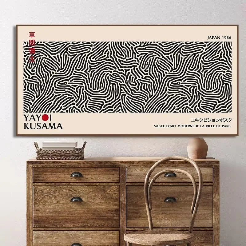Yayoi Kusama Abstract Canvas Painting