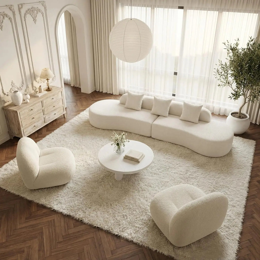 130” Oversized Boneless Sectional Couches