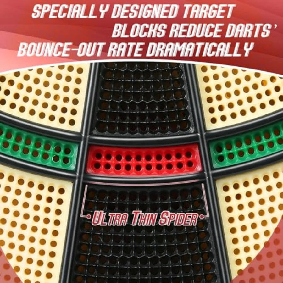 LED Light Electronic Dart Board with 6 Soft Tip Darts