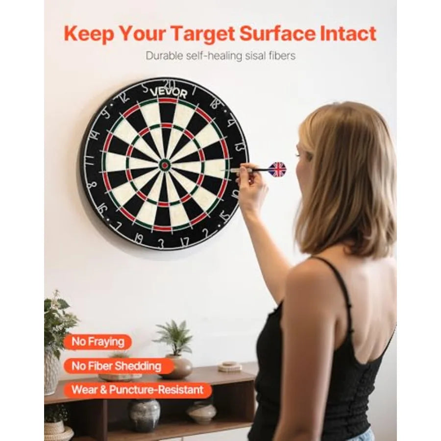Dartboard with 6 Darts and Scoring Kit