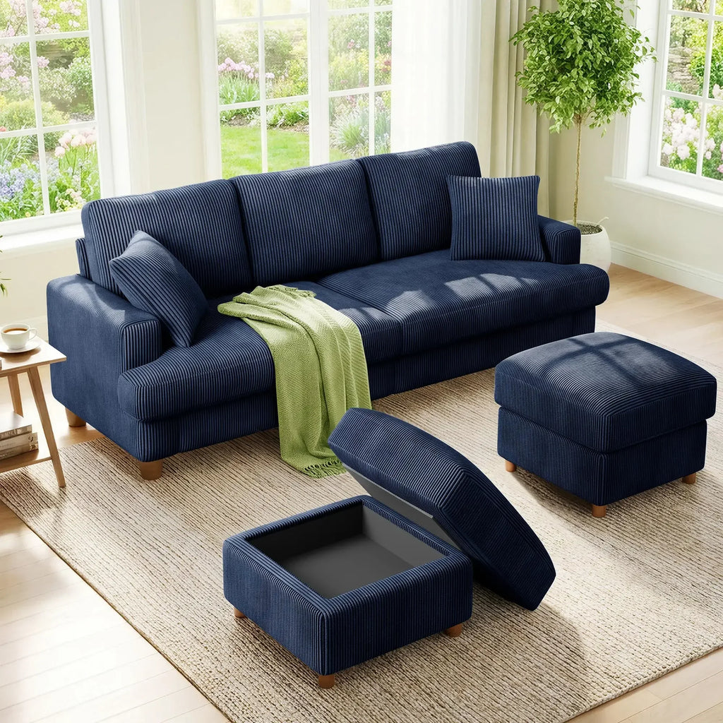 Kidirect 70in Oversized Corduroy Couch