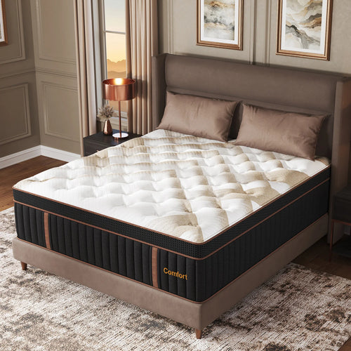 12/14" Hybrid Gel Memory Foam Mattress, Medium Firm Motion Isolation