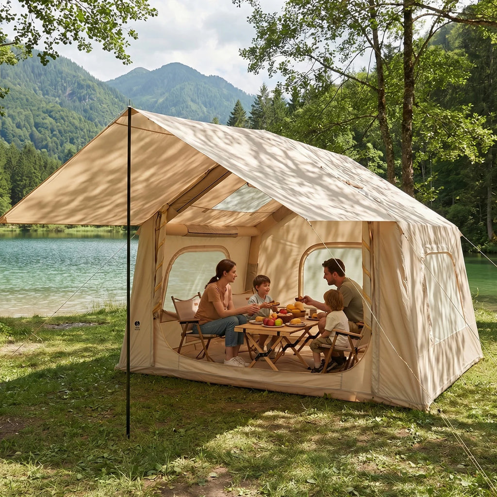 Quick Setup Inflatable Camping Tent for 6 People