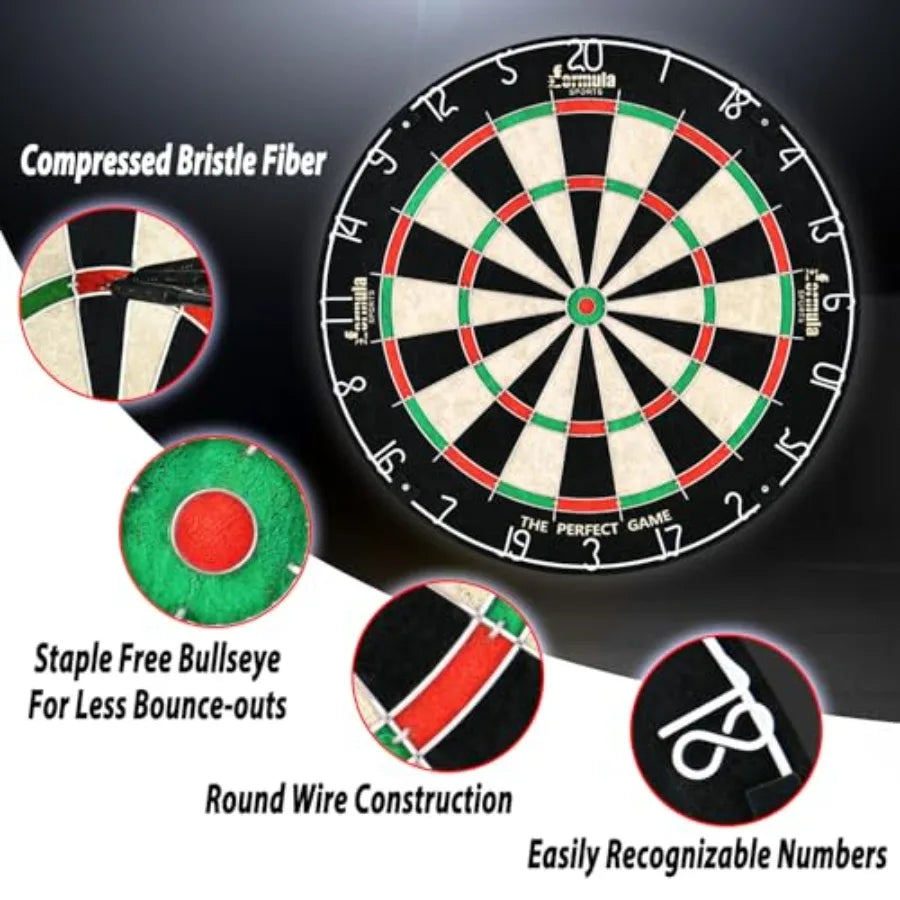 Dart Board with 12 Steel Tips
