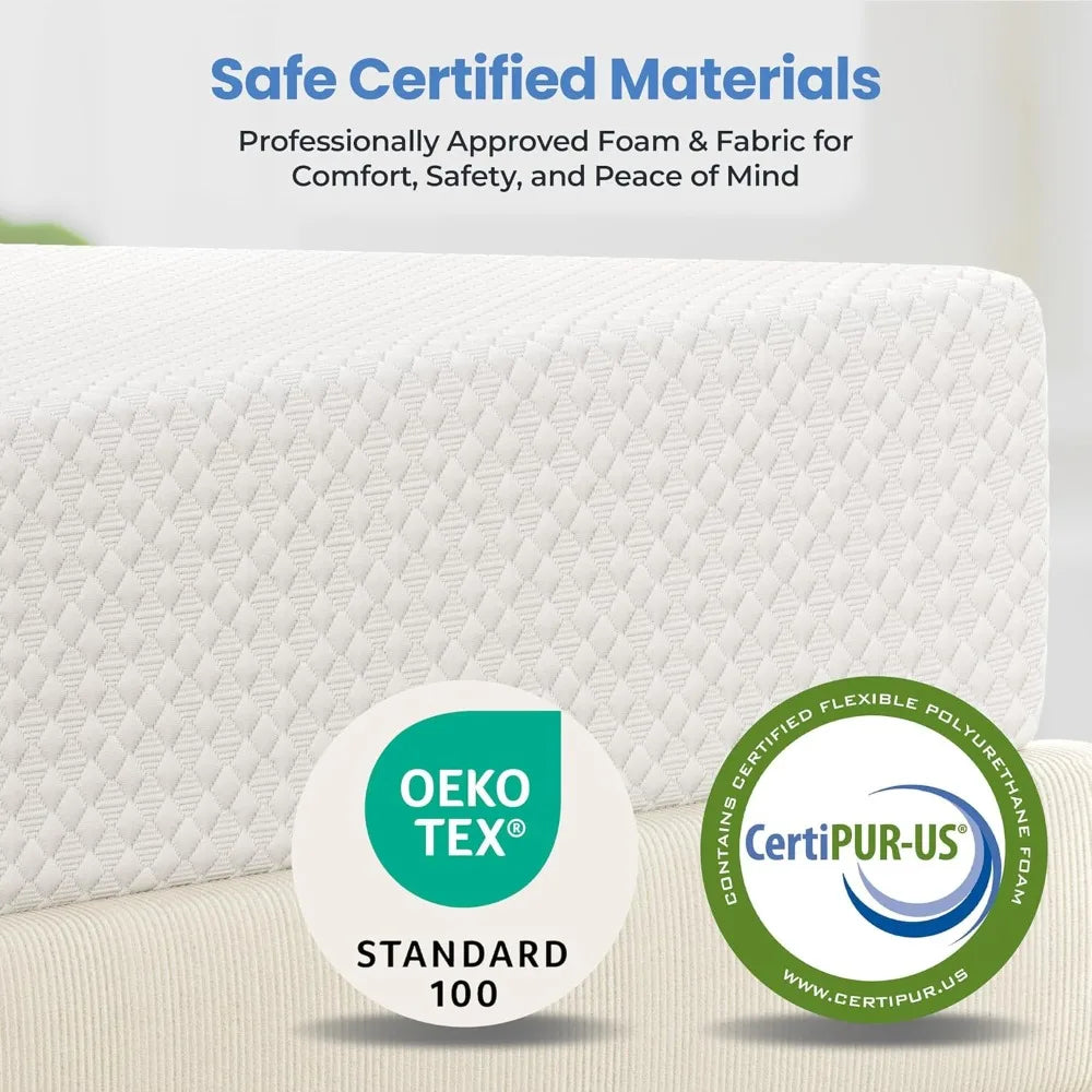8"  Aromatic Cooling Gel Memory Foam Mattress Medium Firm with Motion Isolation