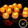 Flameless Flickering LED Tea Lights with Timer 24Hours Automatic