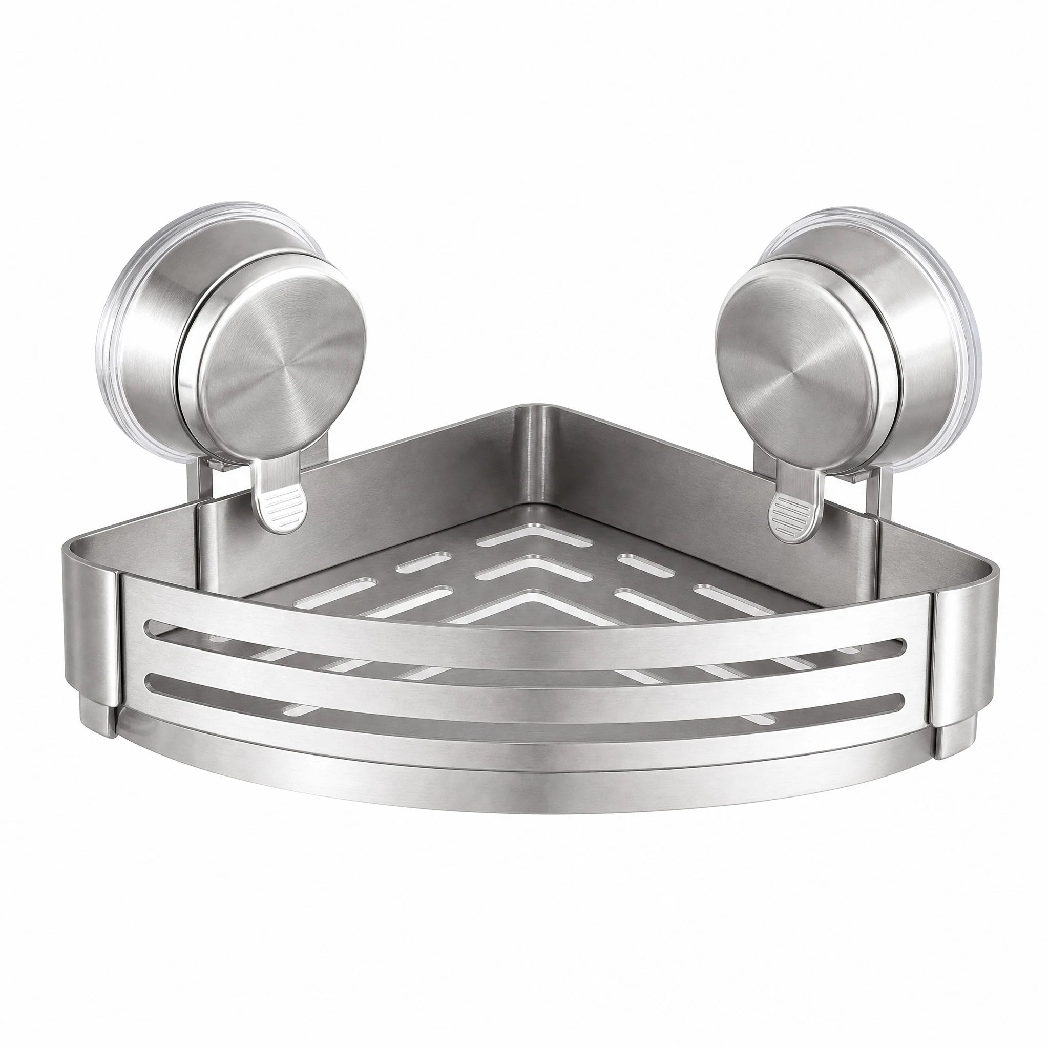 Suction Corner Space Shower Wall Mount Storage Basket