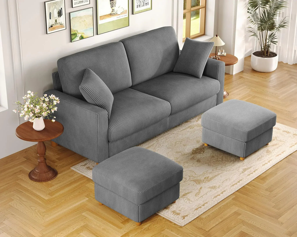 Kidirect 70in Oversized Corduroy Couch