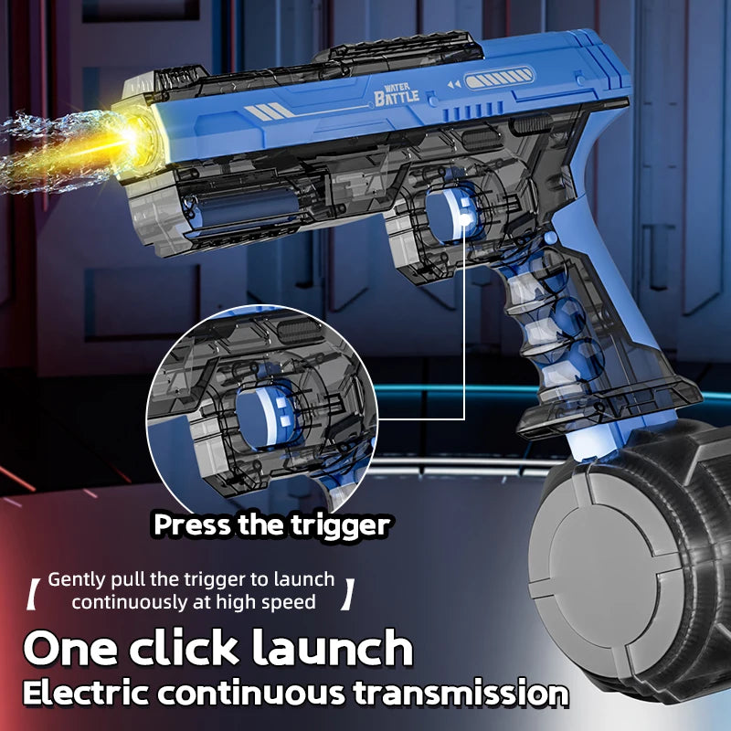 Ice Blade Electric Water Gun with Automatic Water Suction