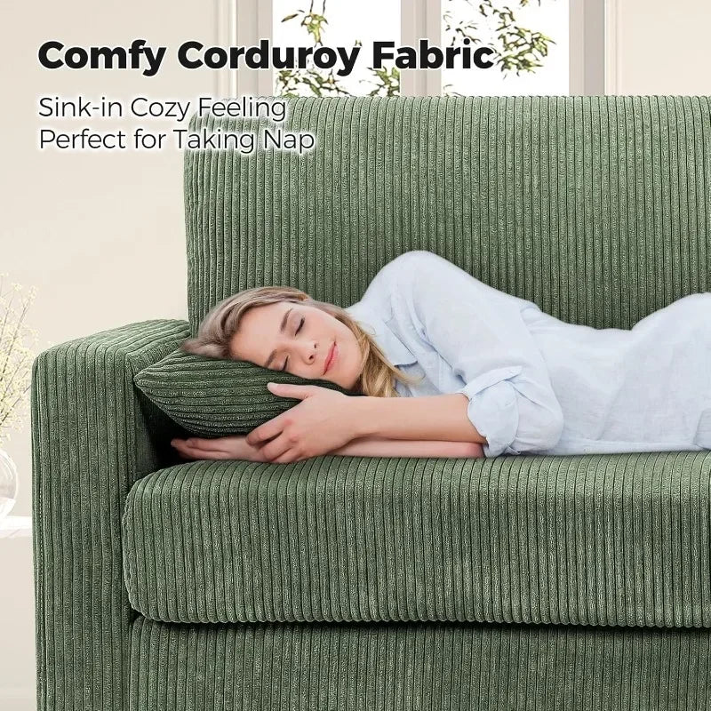 Kidirect 70in Oversized Corduroy Couch
