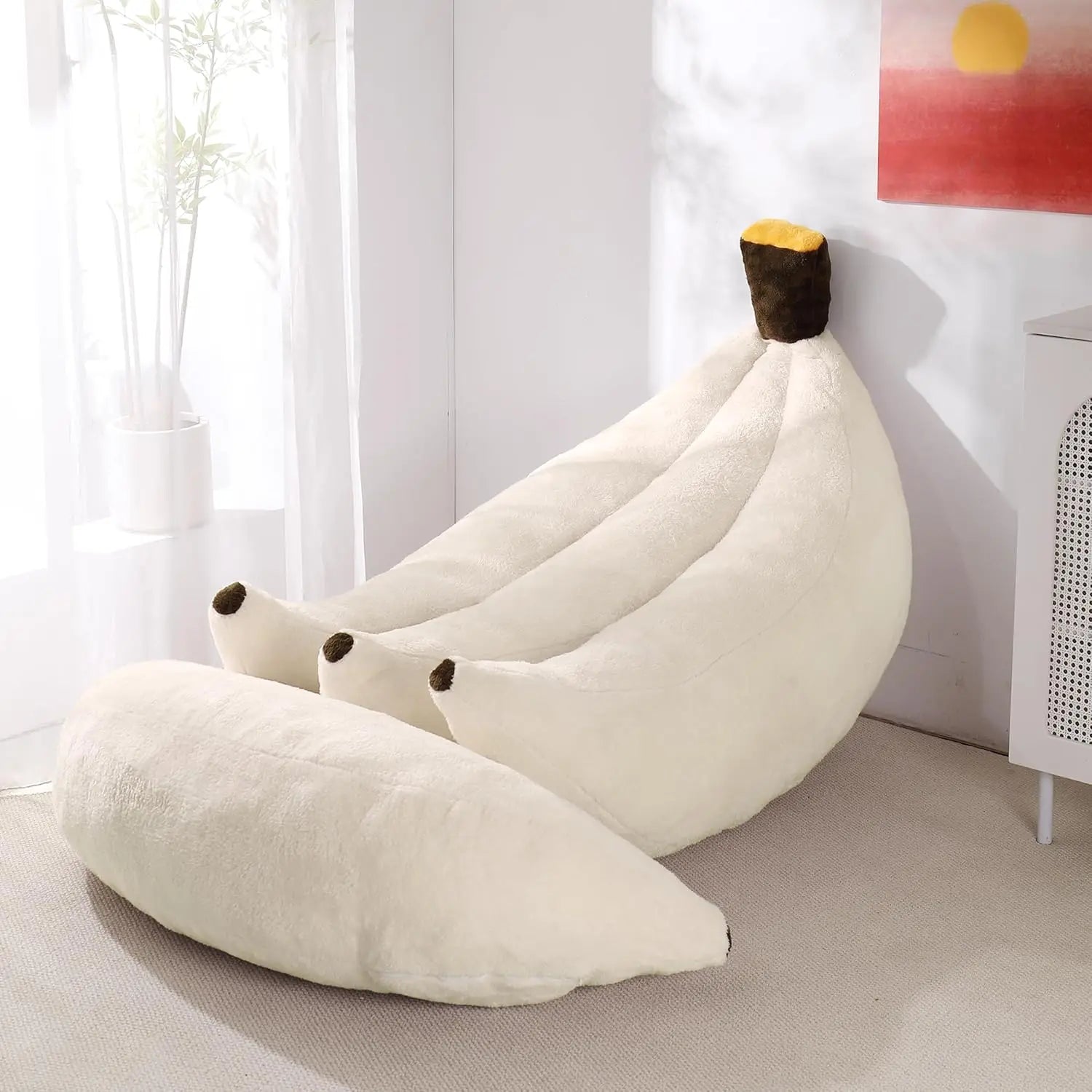 Banana Bean Bag Chair with Ottoman