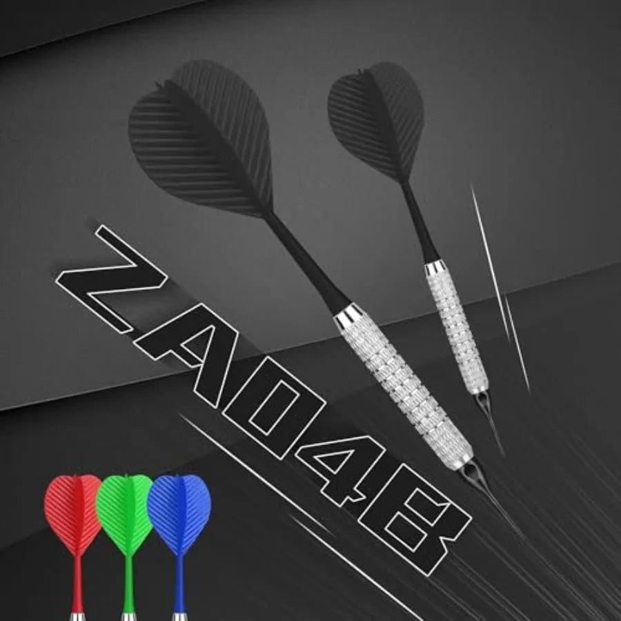 CyeeLife Plastic Tip Darts, 12pcs Soft Darts Set with 100 Plastic Tips for Electronic Dartboard