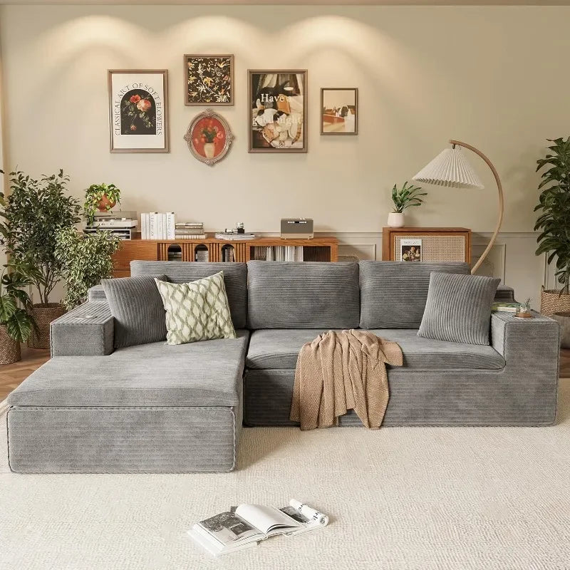 Homall 109" Modular Sectional Sofa with L-Shape Chaise