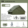 Pakicetus Portable Air Tent with Carry Bag for 4-8 Persons