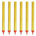 6pcs gold birthday candles