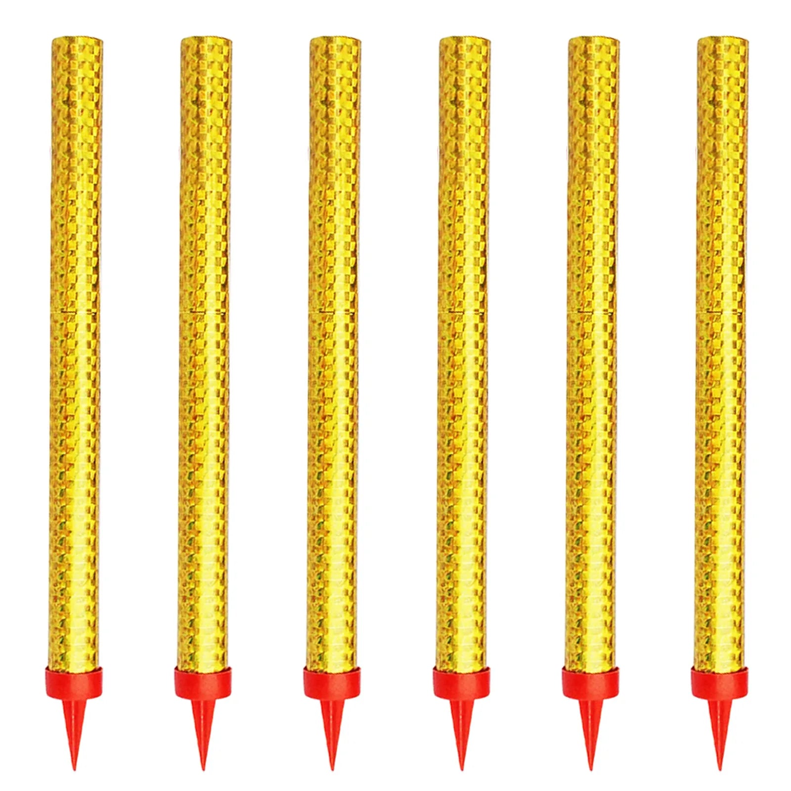 6pcs gold birthday candles