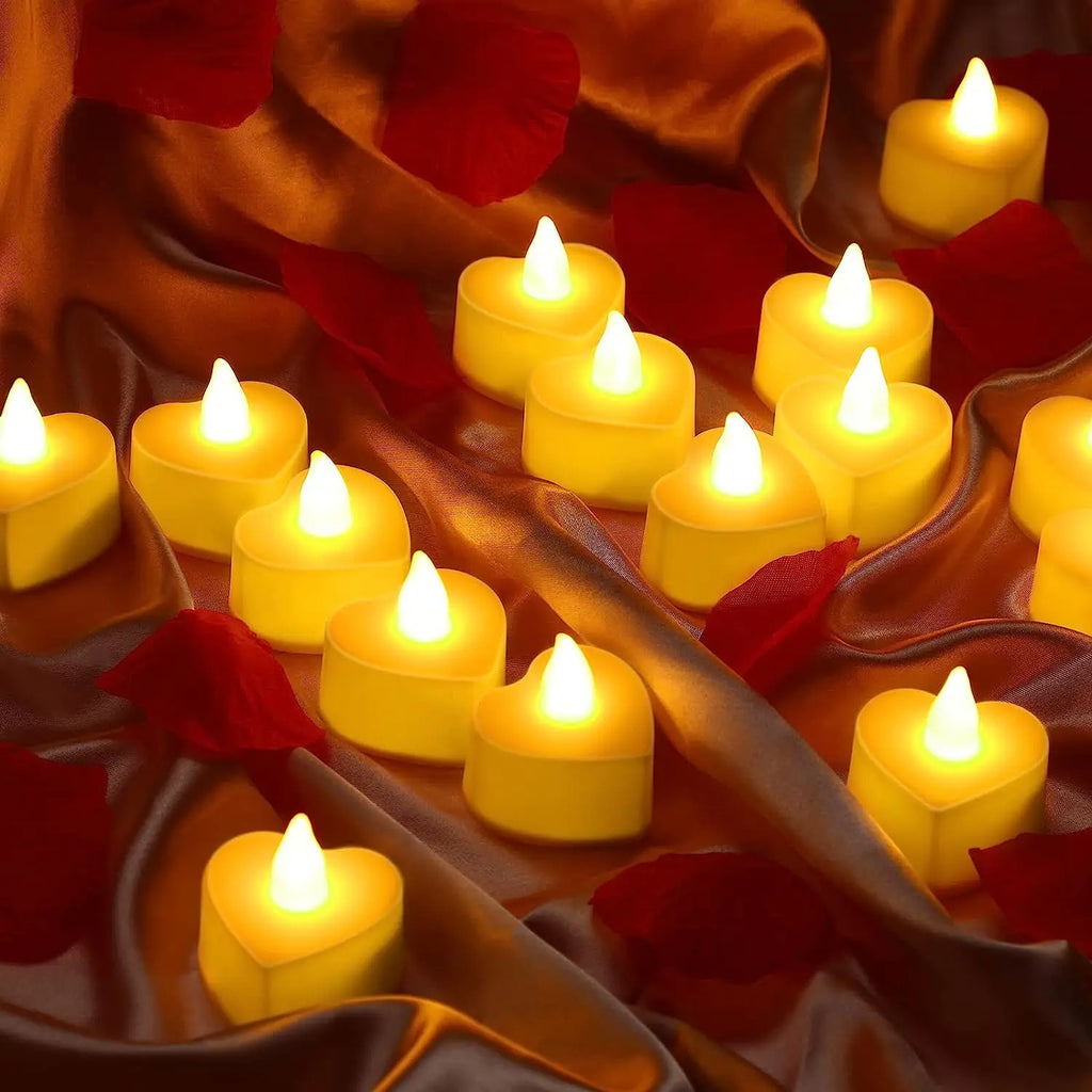 Battery Operated Flameless LED Votive Candles Set/100 Decor