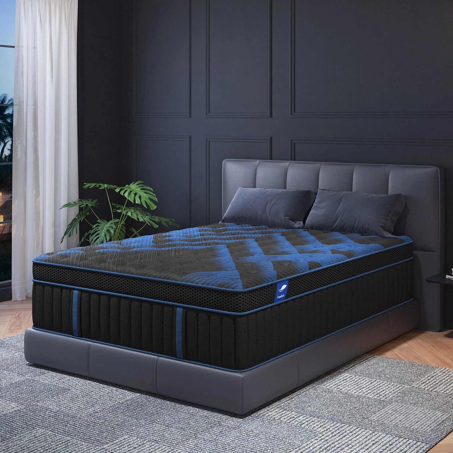 12"Gel Memory Foam Hybrid Mattress In A Box Twin Full Queen King Medium Firm with Motion Isolation