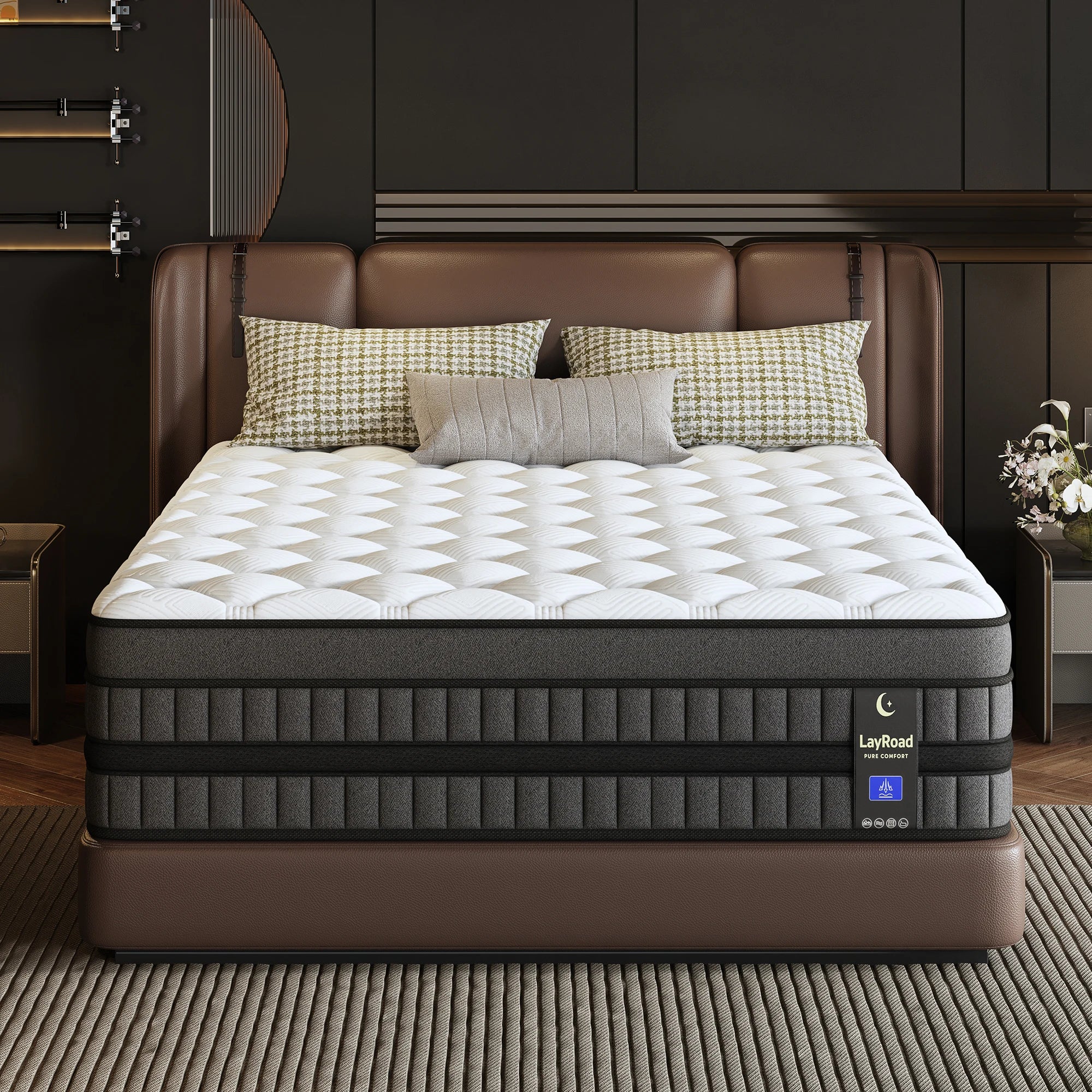 12/14" Hybrid Gel Memory Foam Mattress Medium Firm