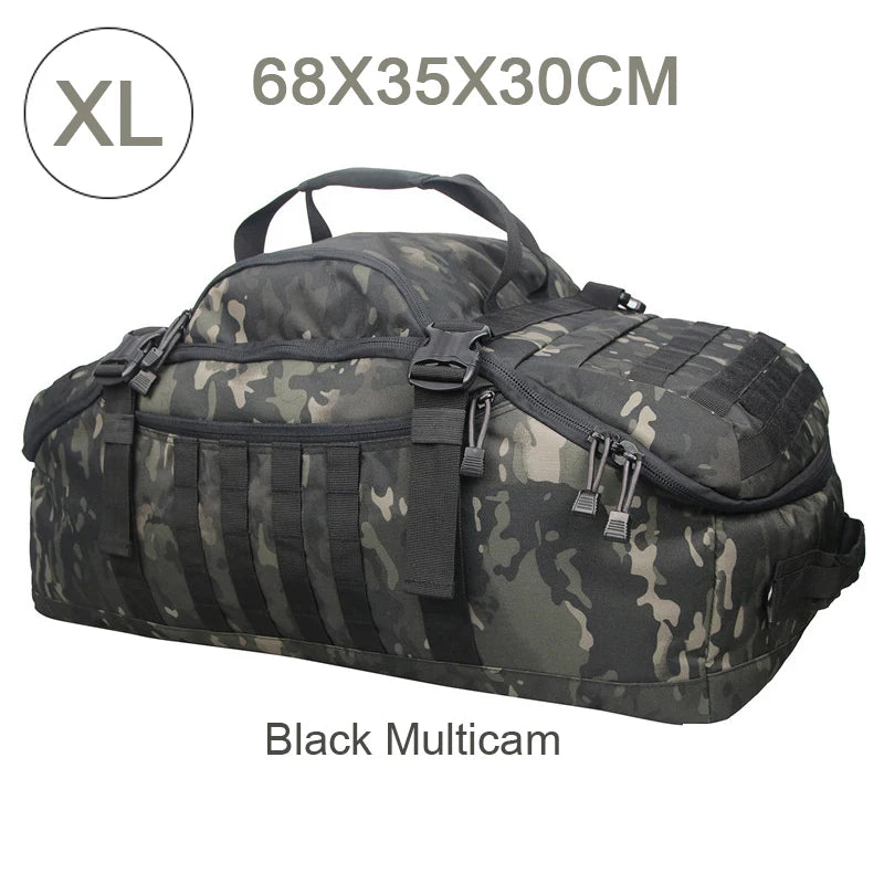 LQARMY 30L 45L 80L Outdoor Mountaineering Tactical Backpack or Large Duffel Bag