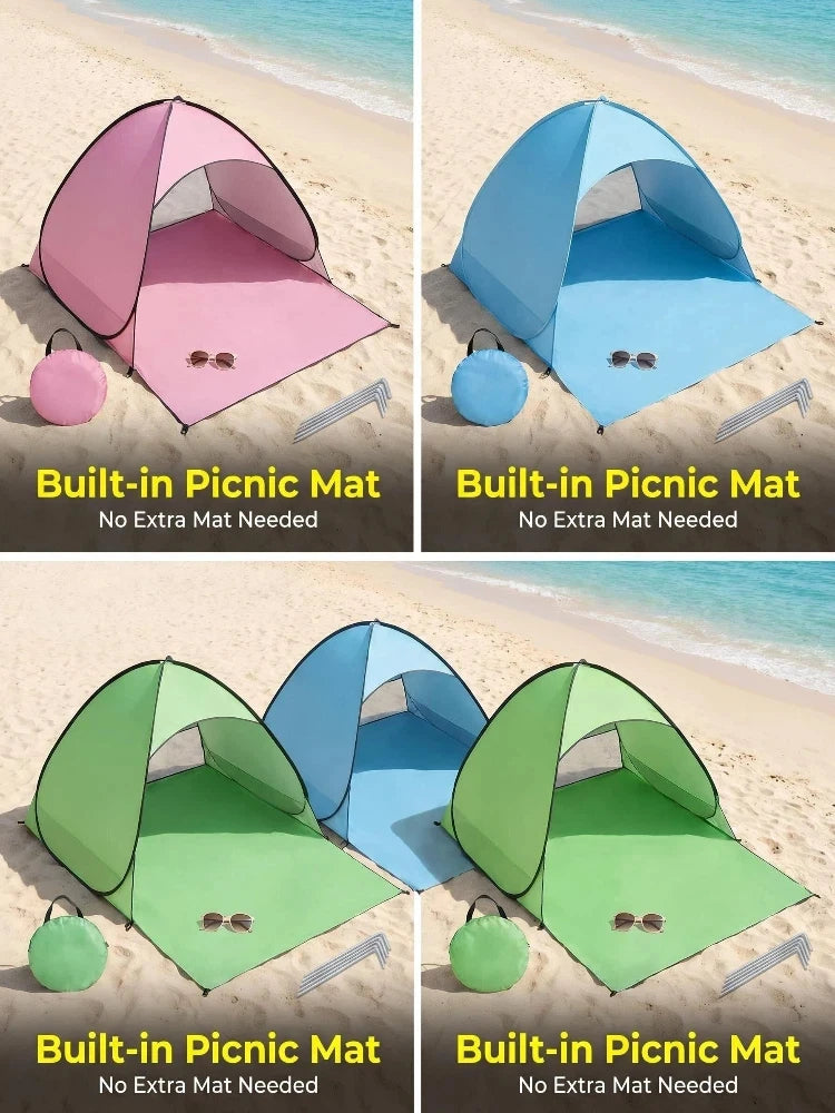 1-Piece Instant Pop-Up Beach Tent