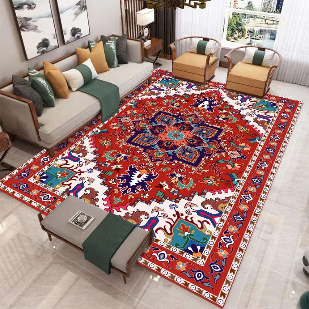 Large European Retro Carpet Non-slip Washable