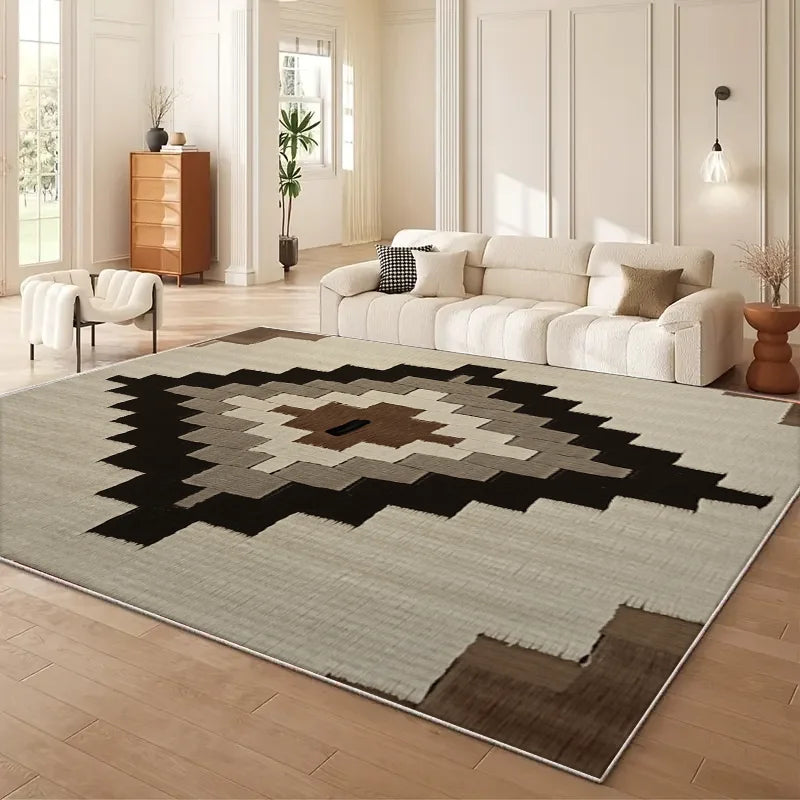 Moroccan Geometry Large Area Rug /Anti-Slip /Easy Cleaning