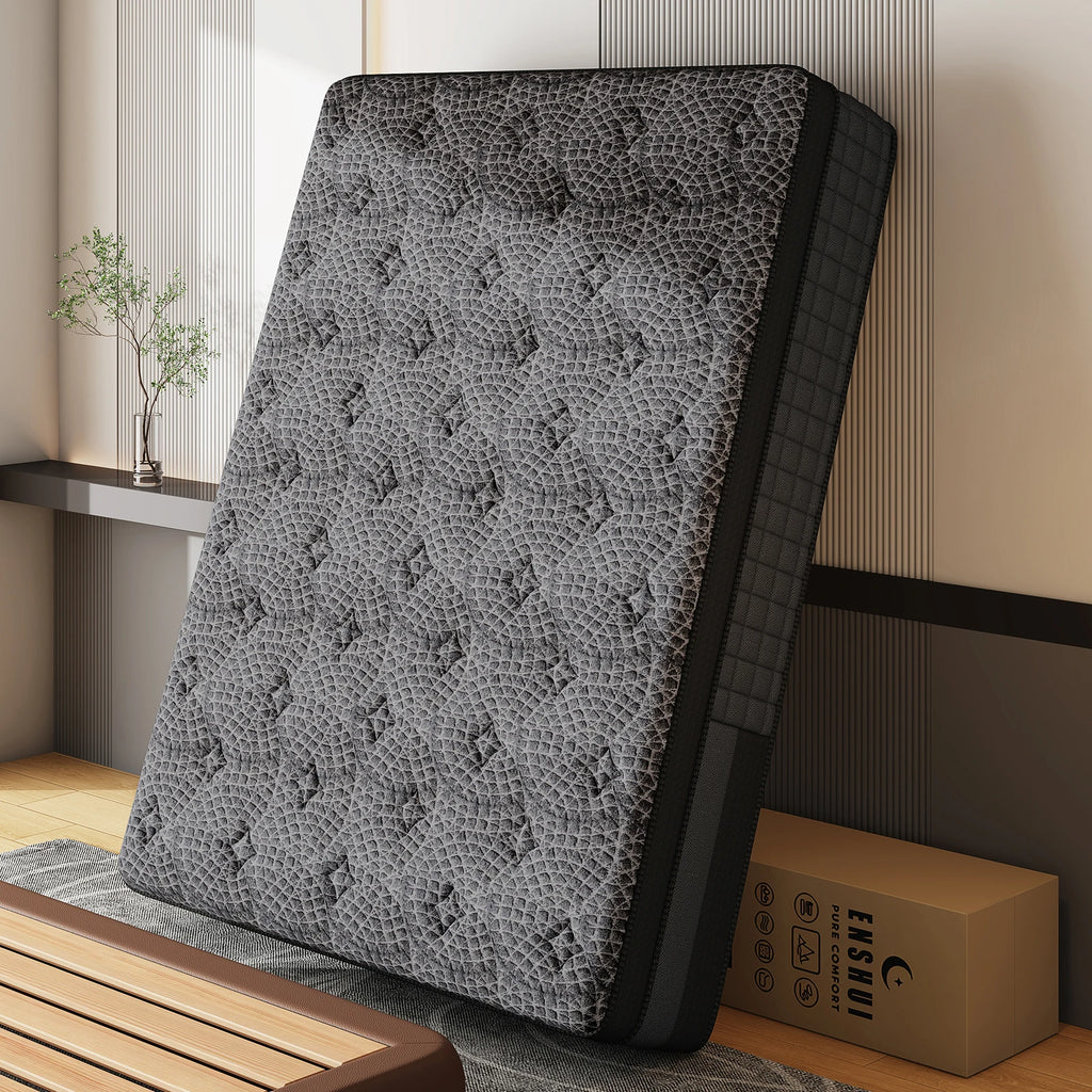 12/14In Memory Foam Hybrid Box Spring Mattress Available in Twin, Full, Queen, and King Size Medium Firm