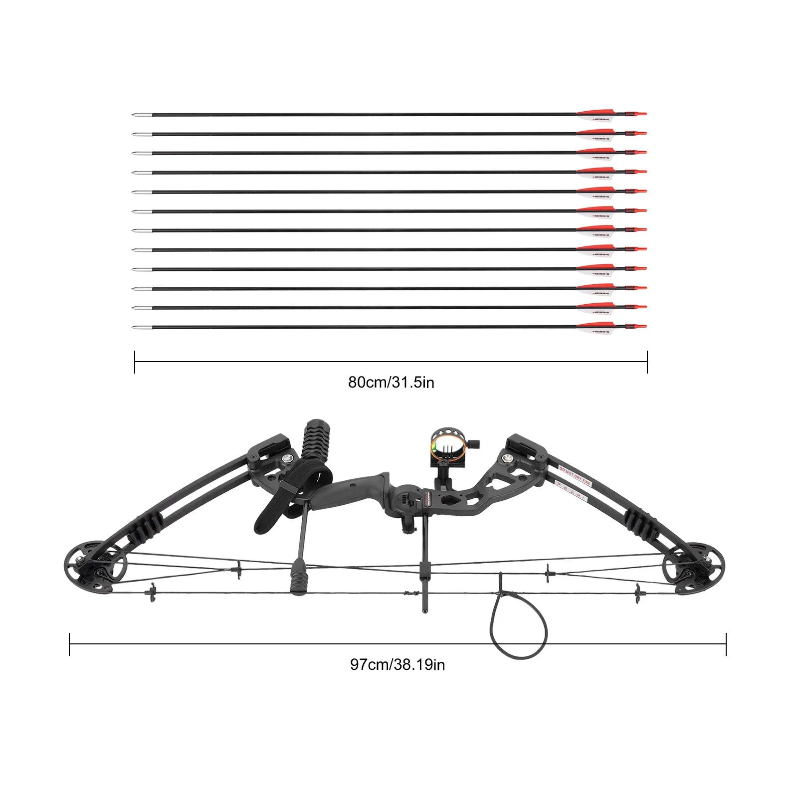 Right Handed Compound Bow Kit For Adults and Teens