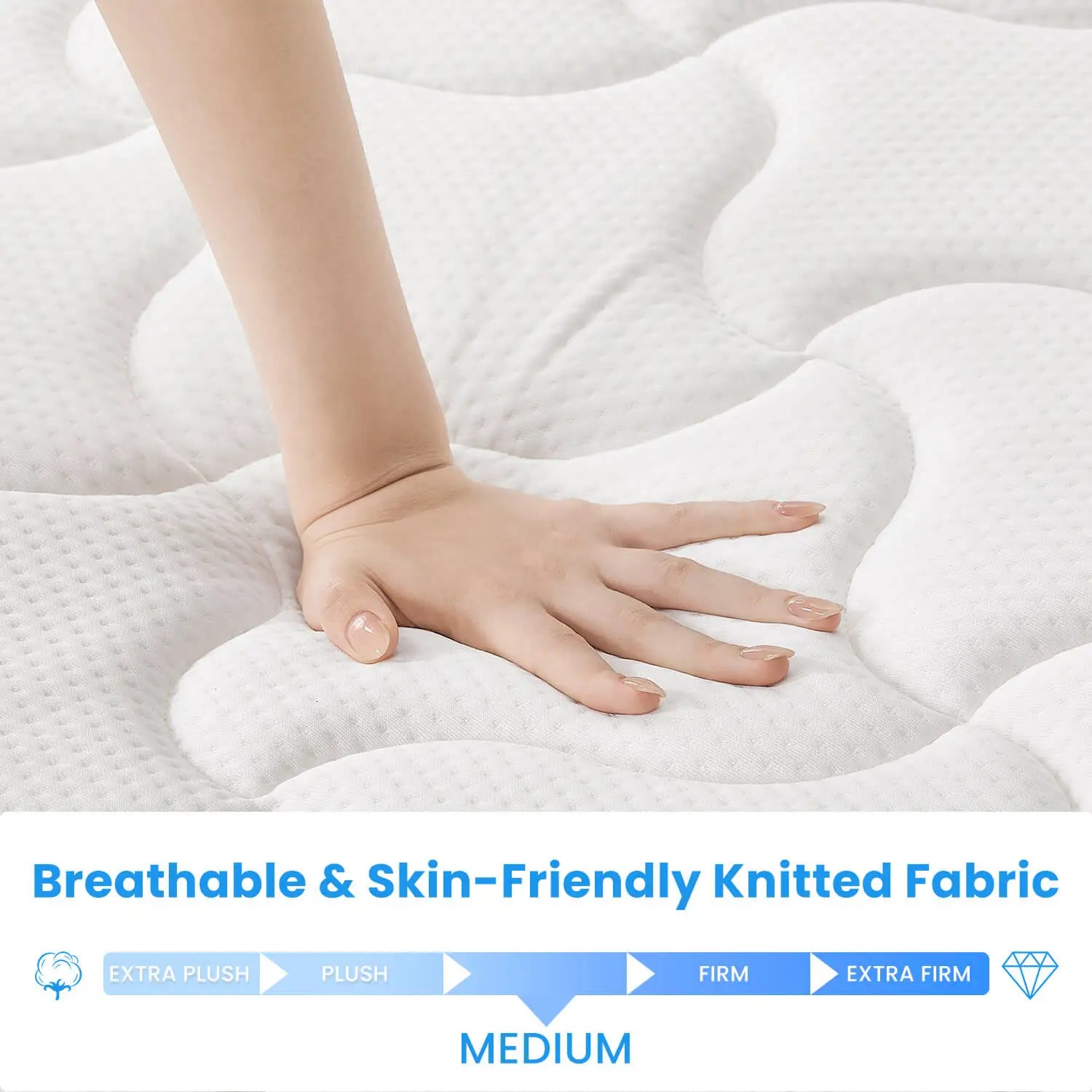 Hybrid Memory Foam Mattress, Queen, Medium Firm