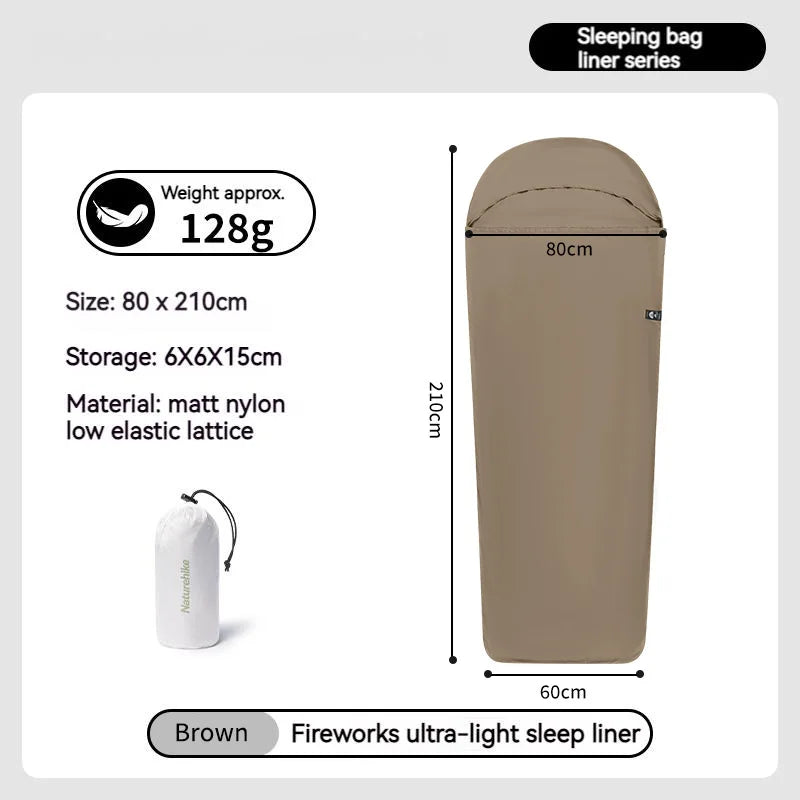 Naturehike Sleeping Bag Liner 128g Ultralight Single Stretch Envelope For Camping Sleeping Bags