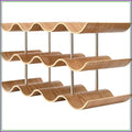 3-Tier Wood Wine Countertop Rack for 12 Bottles