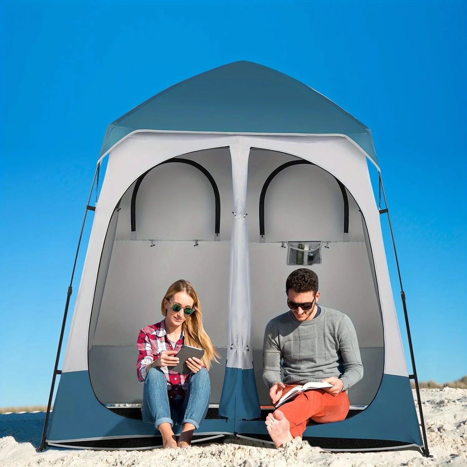 Two-Room Shower Tent, 7.5 Feet