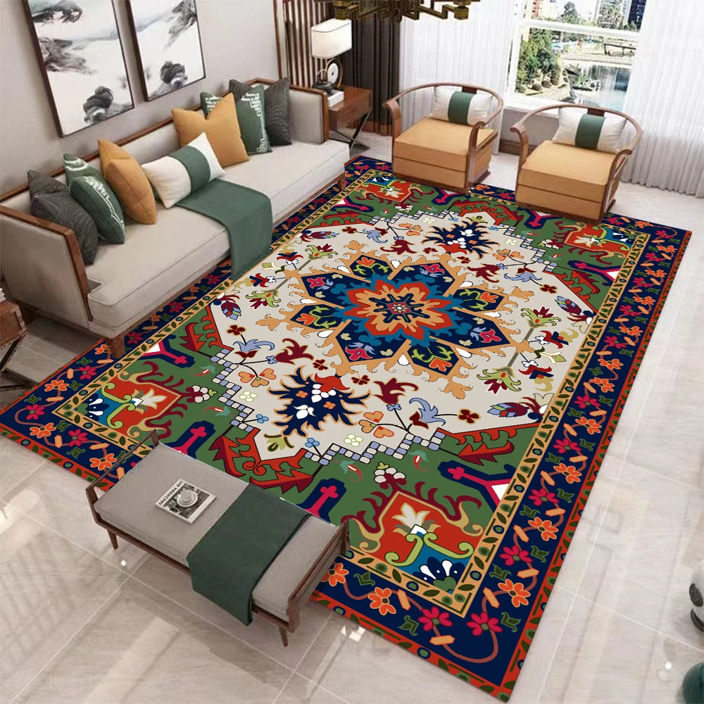 Large European Retro Carpet Non-slip Washable