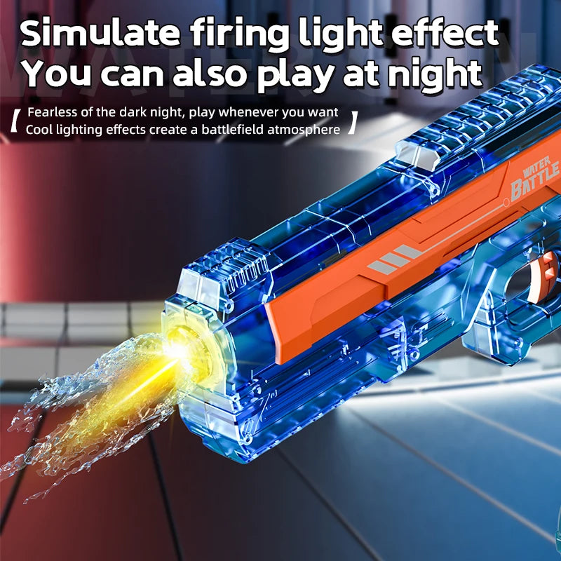 Ice Blade Electric Water Gun with Automatic Water Suction