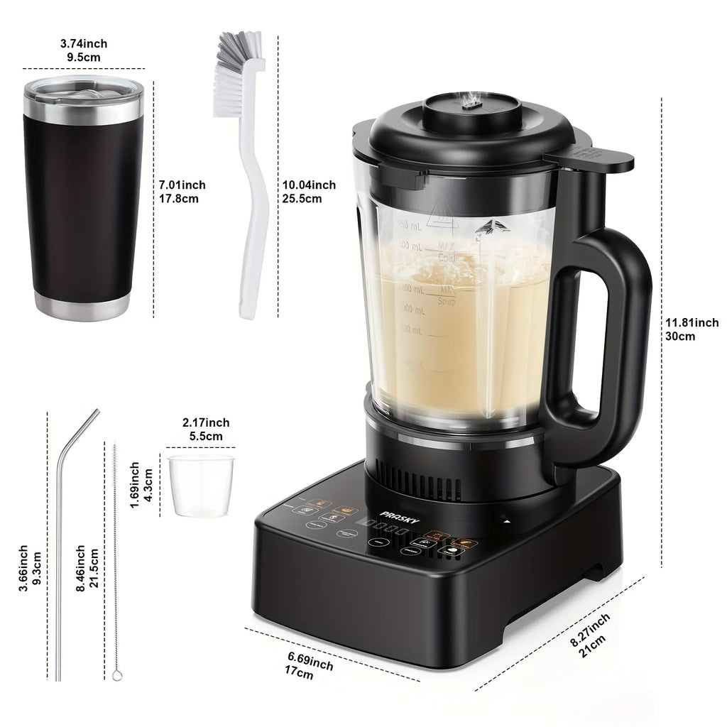 PRASKY 2400W Heating Blender  For Smoothies And Soups