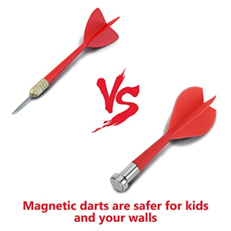 18 inch Magnetic Dart Board Set for Indoor /Outdoor Play with 12 Darts