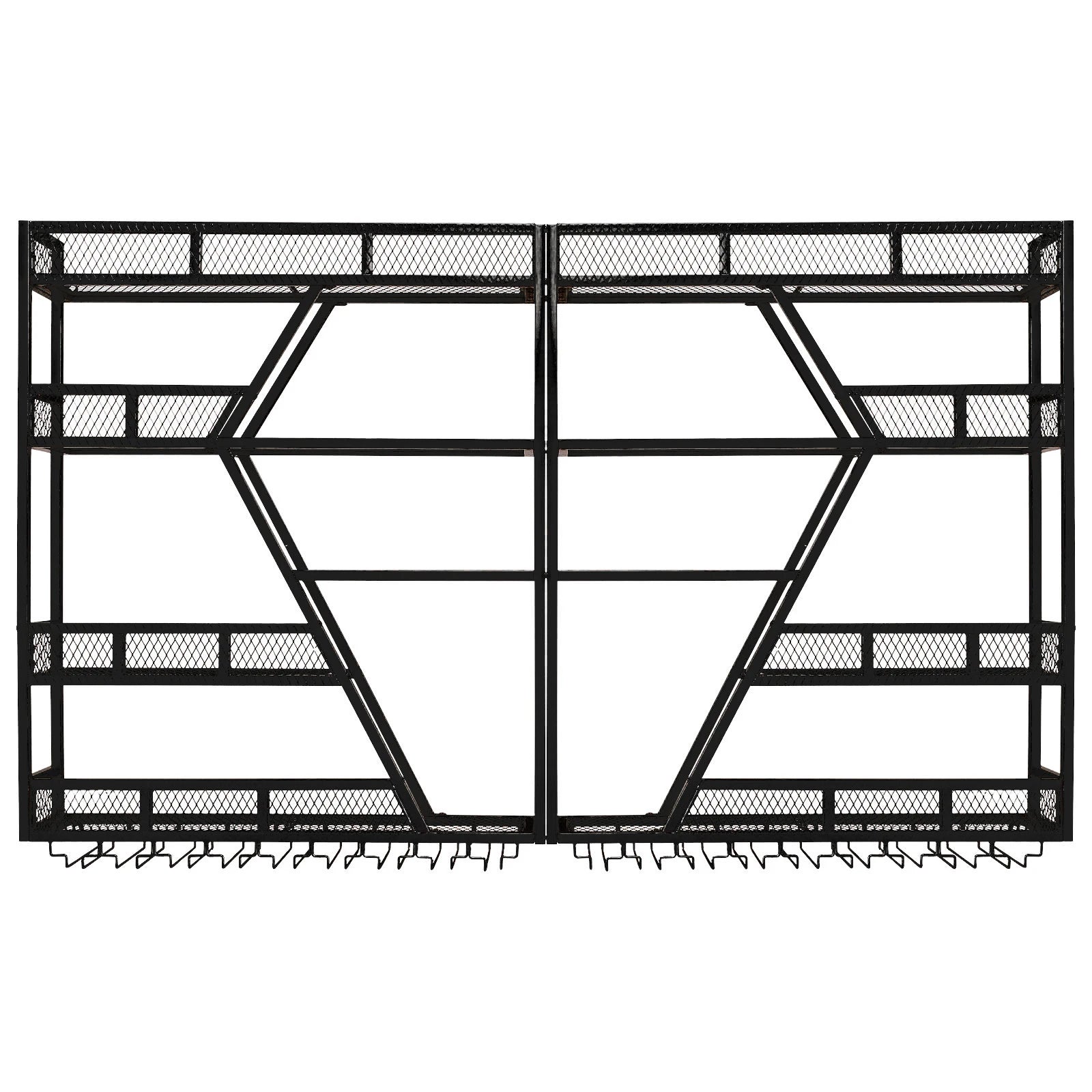 3/4 Tier Wall Mounted Wine Storage Rack Display