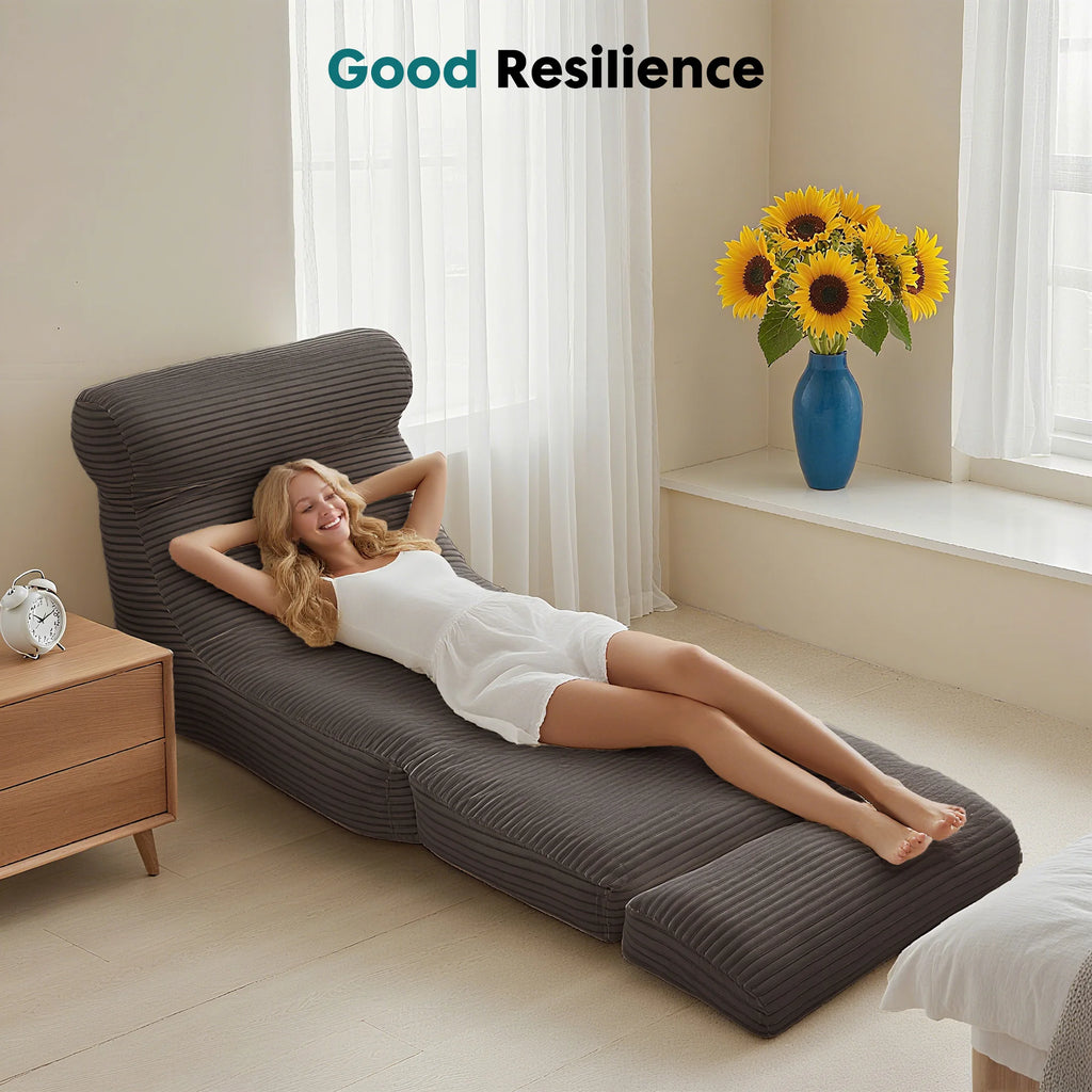 JHK Versatile Corduroy Folding Sofa Bed