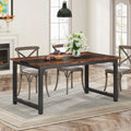 Tribesigns Rectangular Industrial Kitchen Table for 6-8 Persons