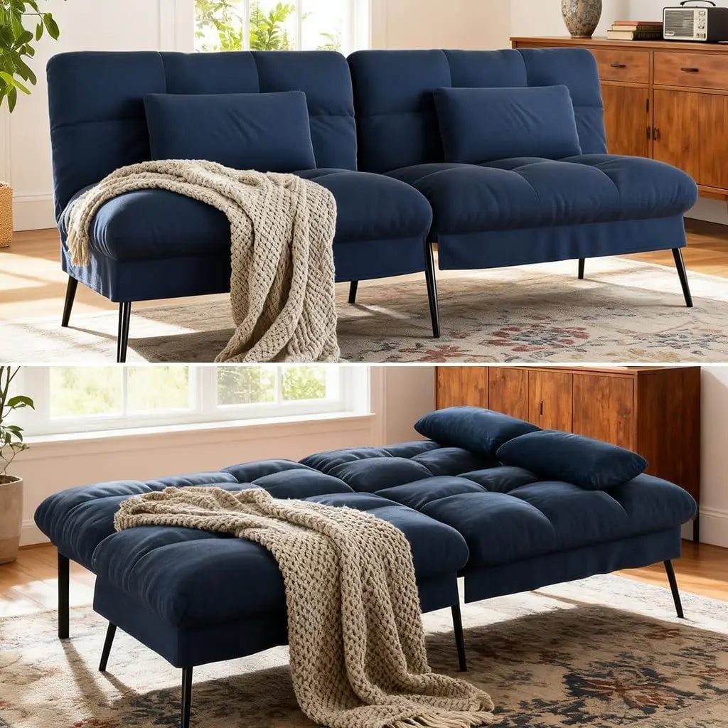 72 Inch COMHOMA Futon Foldable Sofa Bed