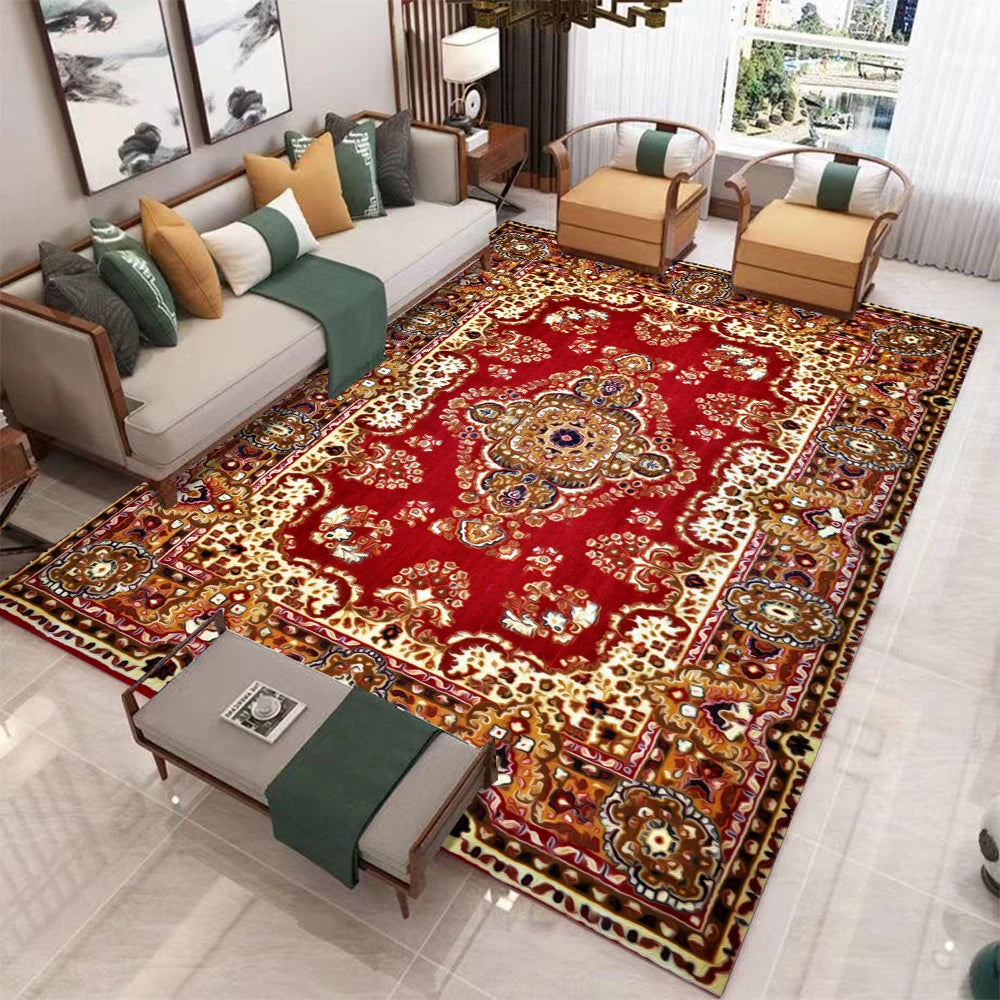 Large European Retro Carpet Non-slip Washable