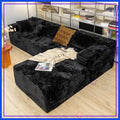 Corduroy Sectional Couch with L-Shape Chaise