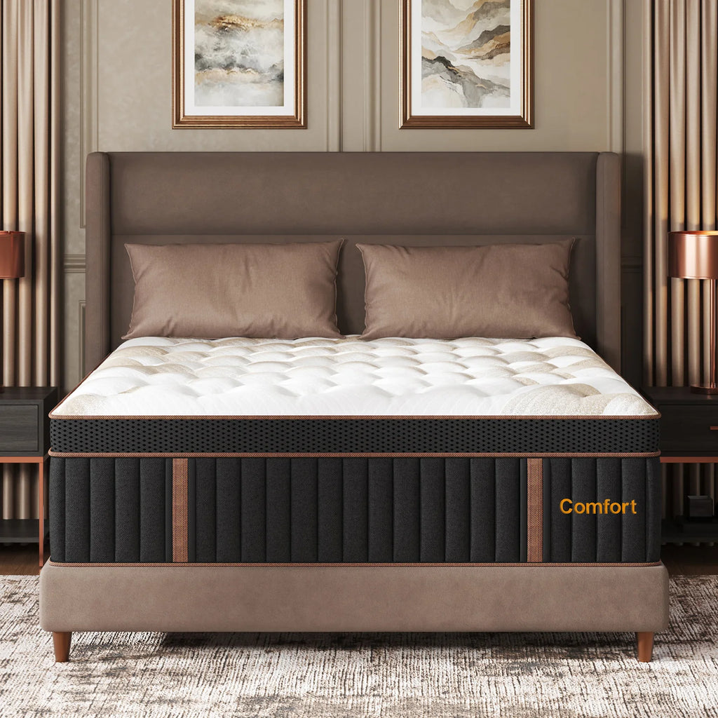 12/14" Hybrid Gel Memory Foam Mattress, Medium Firm Motion Isolation