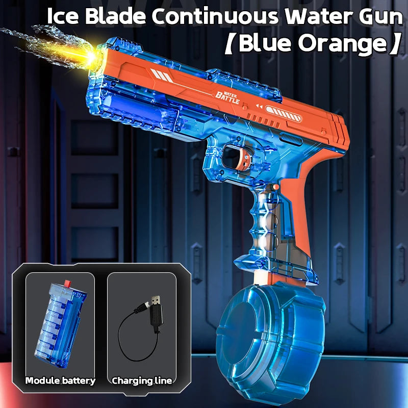 Ice Blade Electric Water Gun with Automatic Water Suction