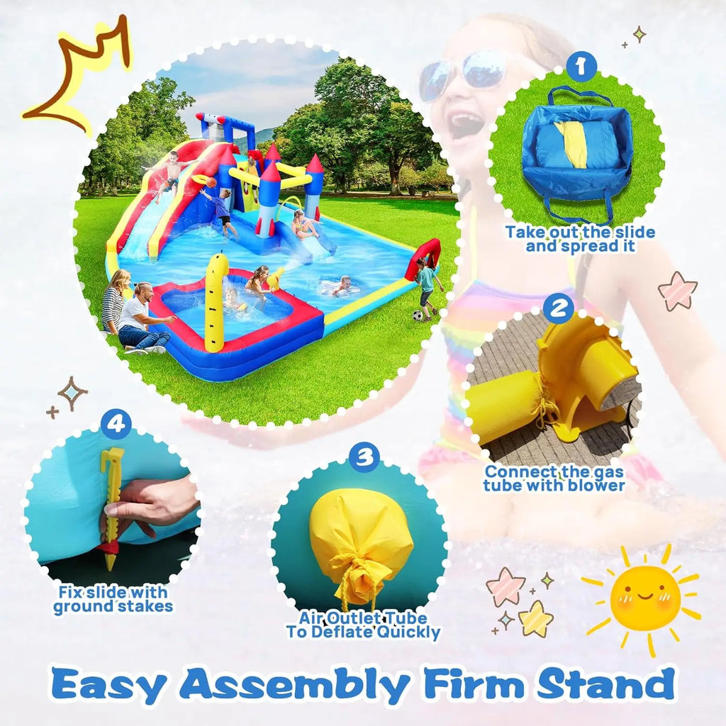 10 in 1 Inflatable Bounce House Water Park