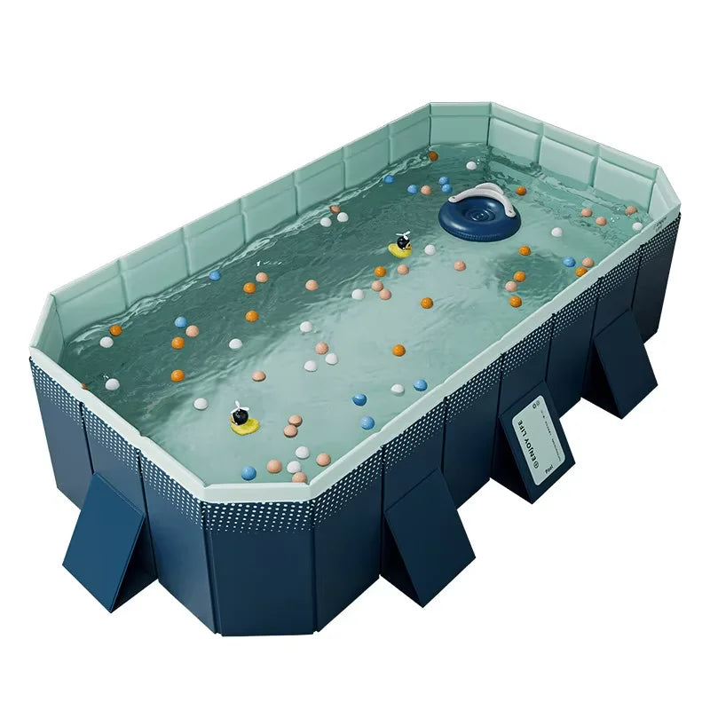 Skyblue NonInFlatable Foldable Swimming Pool